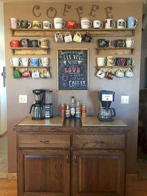 how to decorate coffee bar